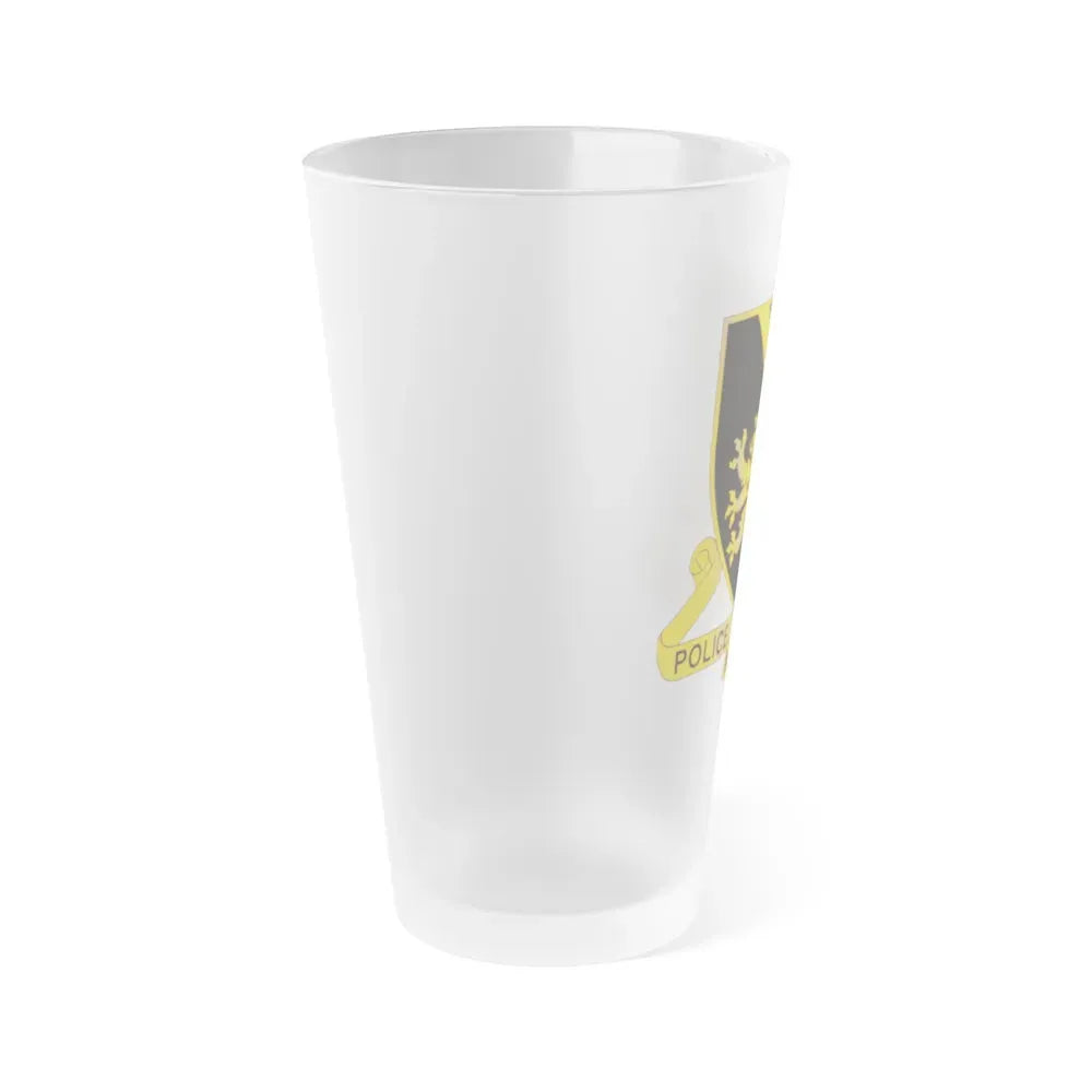 382 Military Police Battalion (U.S. Army) Frosted Pint Glass 16oz - Go Mug Yourself