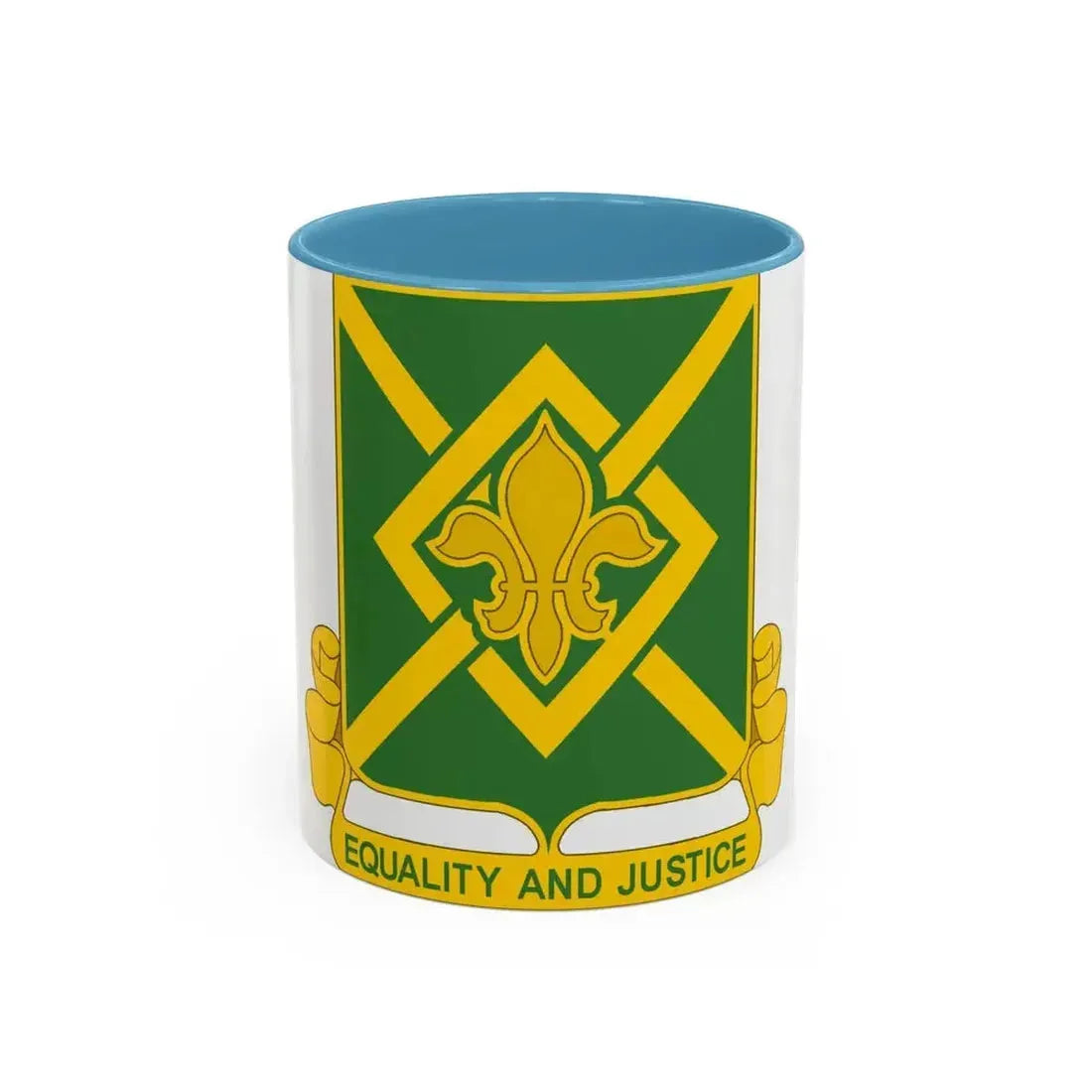 384 Military Police Battalion (U.S. Army) Accent Coffee Mug 11oz Light Blue - Go Mug Yourself