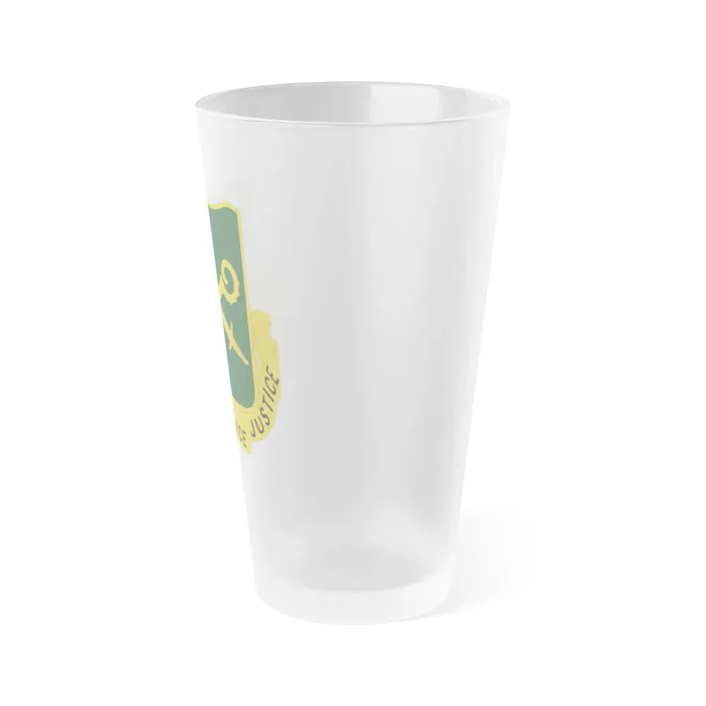 385 Military Police Battalion (U.S. Army) Frosted Pint Glass 16oz - Go Mug Yourself
