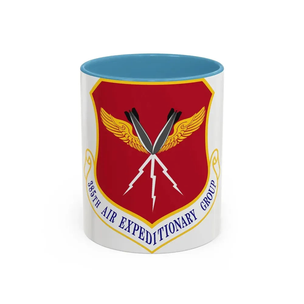 385th Air Expeditionary Group (U.S. Air Force) Accent Coffee Mug 11oz Light Blue - Go Mug Yourself
