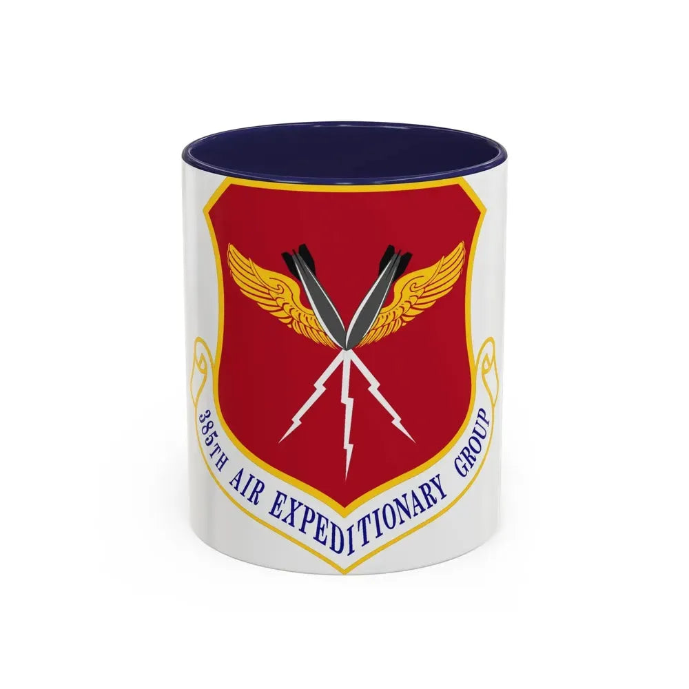 385th Air Expeditionary Group (U.S. Air Force) Accent Coffee Mug 11oz Navy - Go Mug Yourself