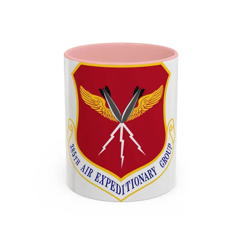 385th Air Expeditionary Group (U.S. Air Force) Accent Coffee Mug 11oz Pink - Go Mug Yourself