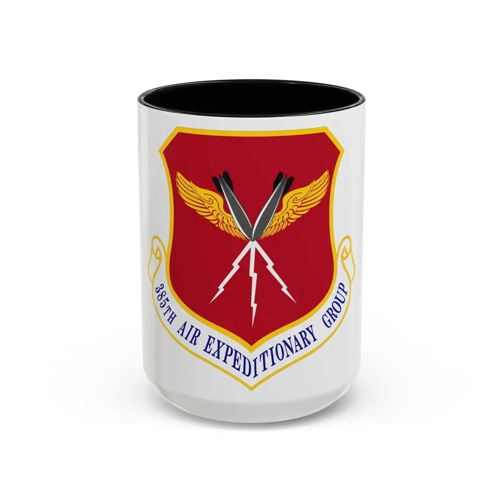 385th Air Expeditionary Group (U.S. Air Force) Accent Coffee Mug 15oz Black - Go Mug Yourself