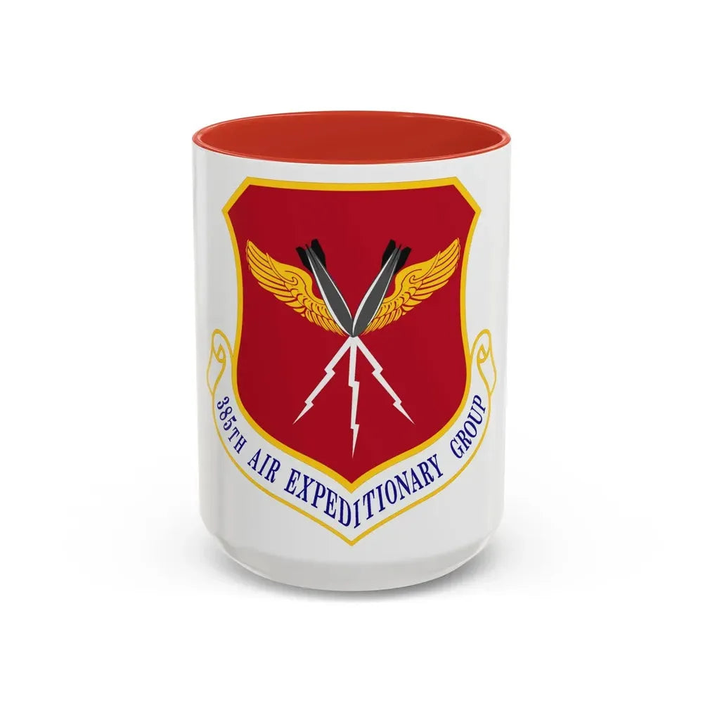385th Air Expeditionary Group (U.S. Air Force) Accent Coffee Mug 15oz Red - Go Mug Yourself