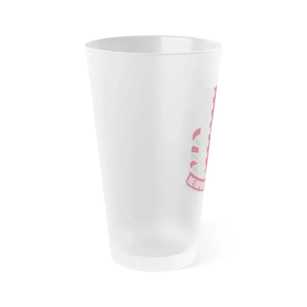 386 Engineer Battalion (U.S. Army) Frosted Pint Glass 16oz - Go Mug Yourself