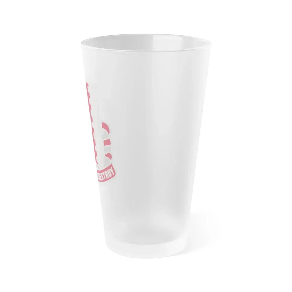 386 Engineer Battalion (U.S. Army) Frosted Pint Glass 16oz - Go Mug Yourself