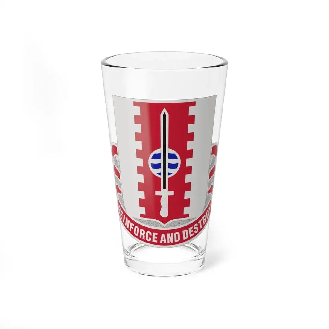 386 Engineer Battalion (U.S. Army) Pint Glass 16oz 16oz - Go Mug Yourself