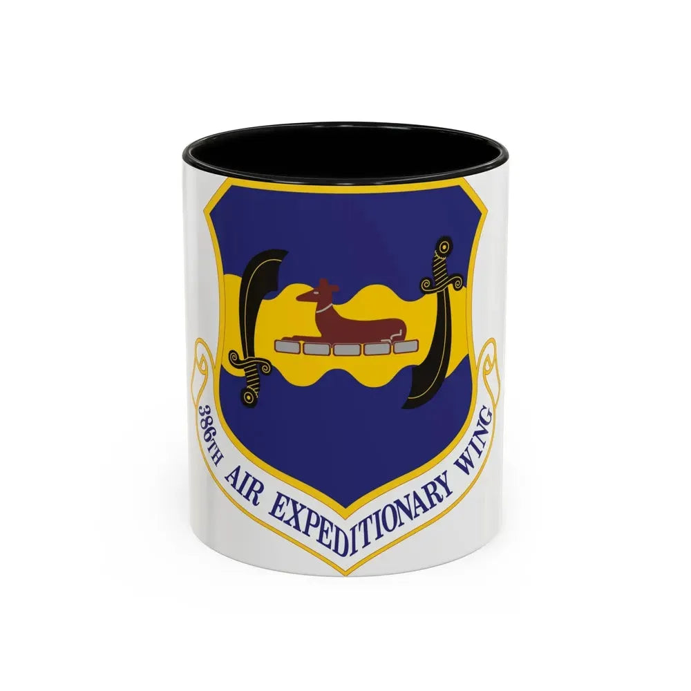 386th Air Expeditionary Wing (U.S. Air Force) Accent Coffee Mug 11oz Black - Go Mug Yourself