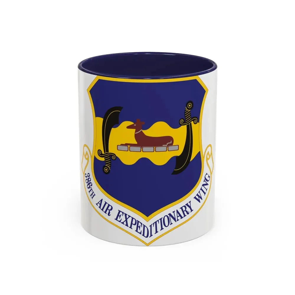 386th Air Expeditionary Wing (U.S. Air Force) Accent Coffee Mug 11oz Navy - Go Mug Yourself