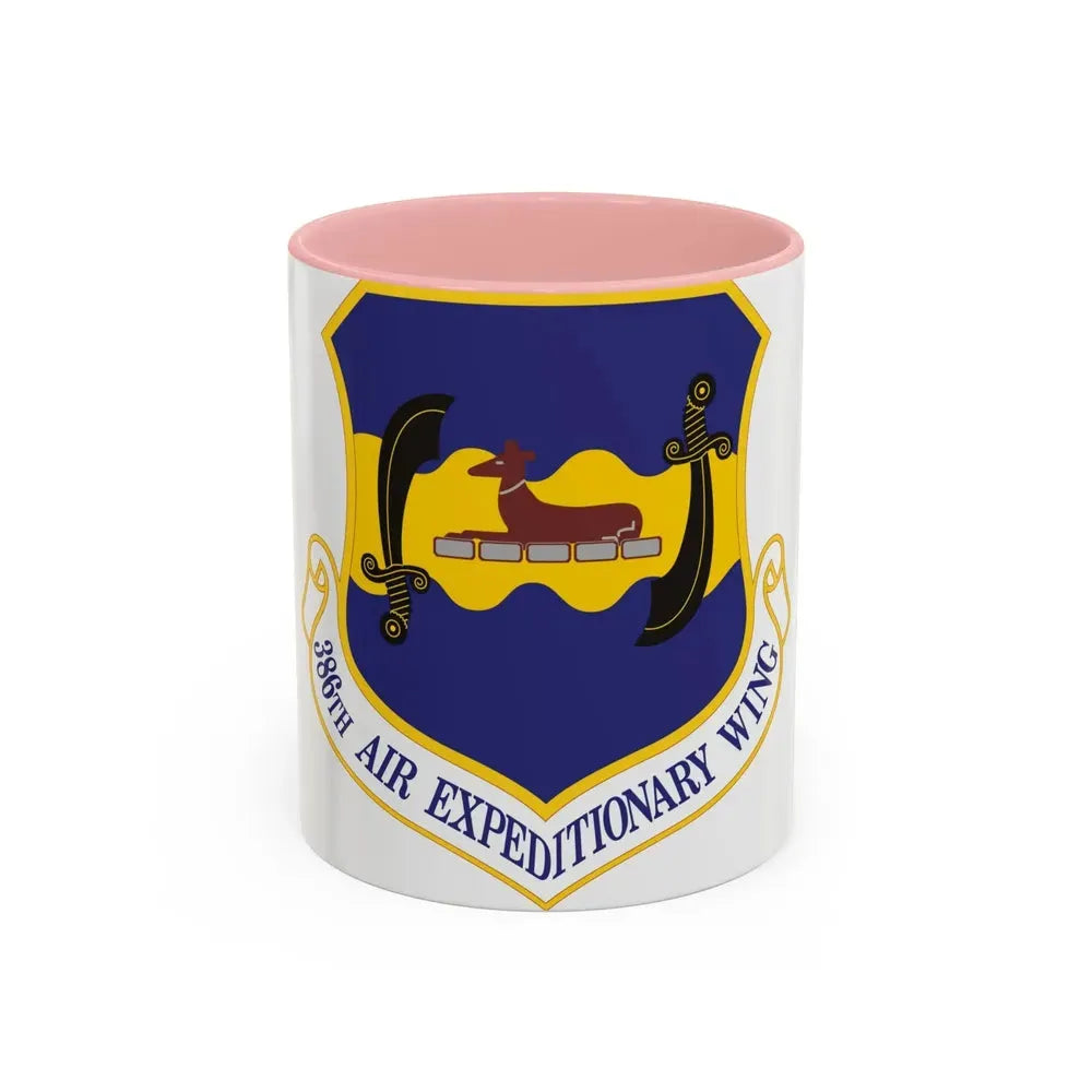 386th Air Expeditionary Wing (U.S. Air Force) Accent Coffee Mug 11oz Pink - Go Mug Yourself