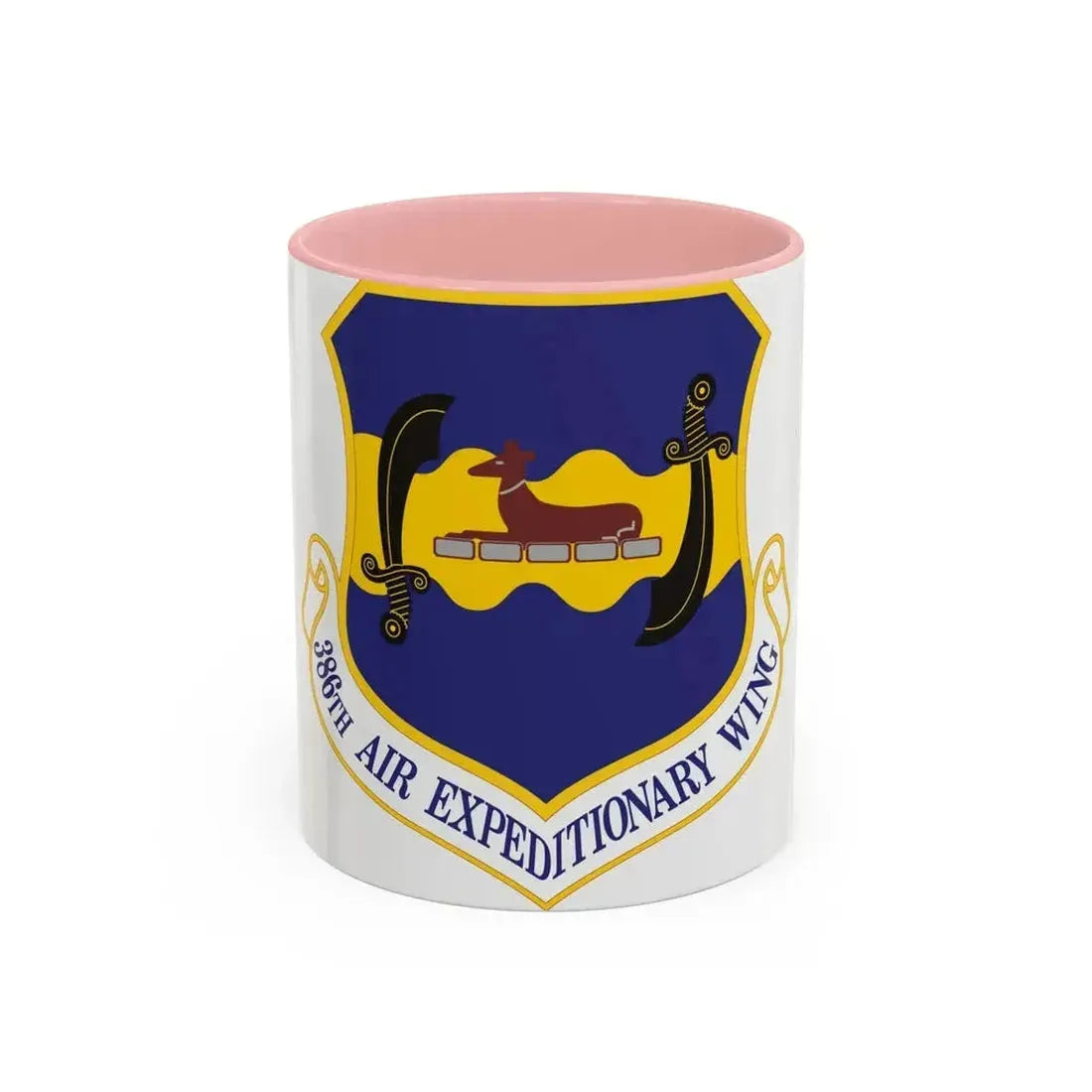 386th Air Expeditionary Wing (U.S. Air Force) Accent Coffee Mug 11oz Pink - Go Mug Yourself