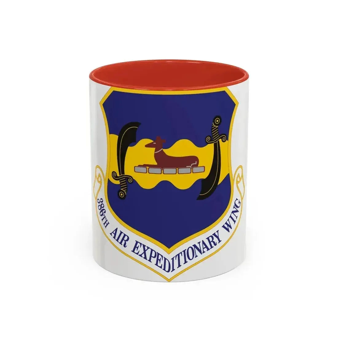 386th Air Expeditionary Wing (U.S. Air Force) Accent Coffee Mug 11oz Red - Go Mug Yourself