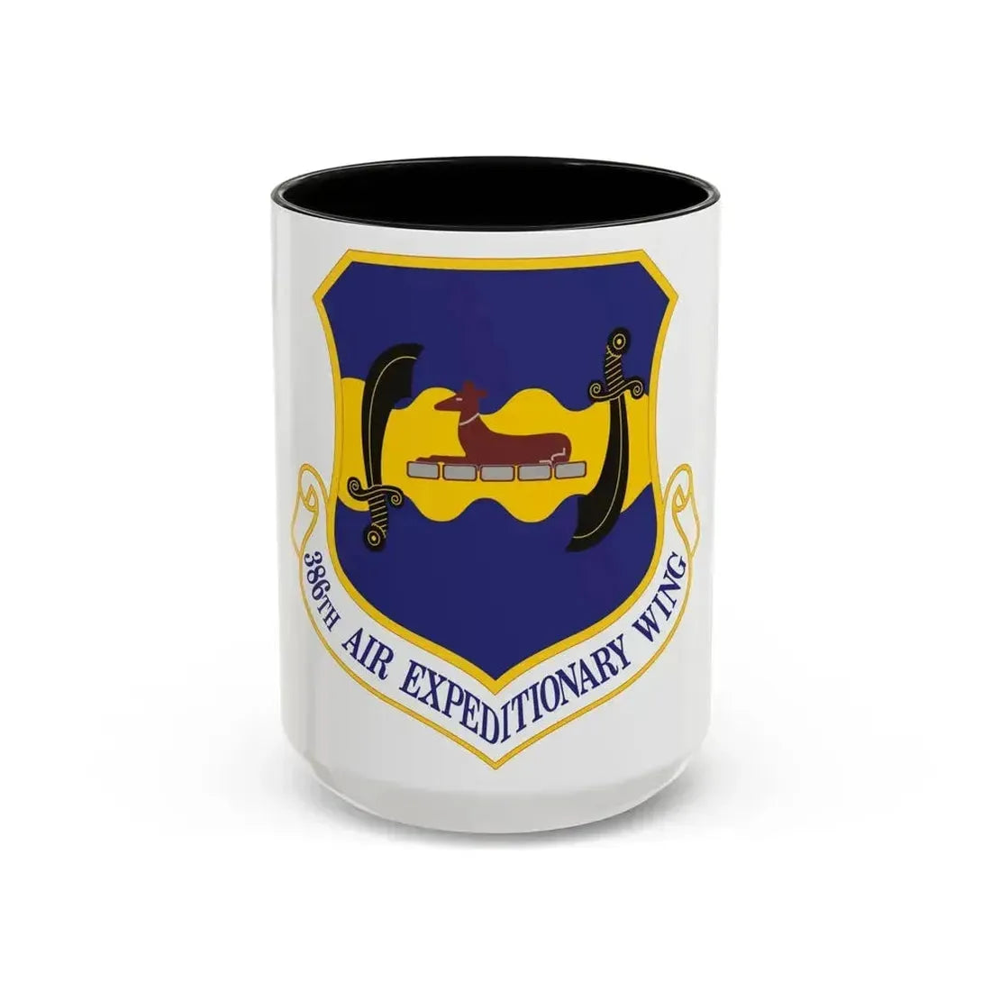 386th Air Expeditionary Wing (U.S. Air Force) Accent Coffee Mug 15oz Black - Go Mug Yourself