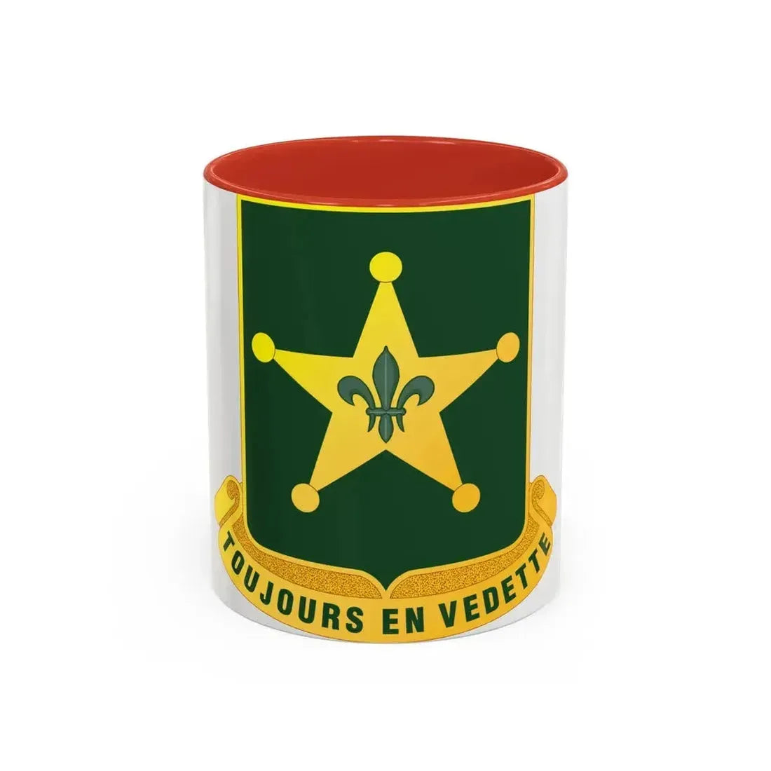 387 Military Police Battalion (U.S. Army) Accent Coffee Mug 11oz Red - Go Mug Yourself