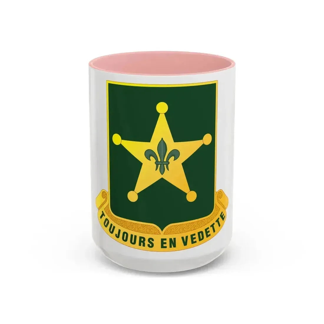 387 Military Police Battalion (U.S. Army) Accent Coffee Mug 15oz Pink - Go Mug Yourself
