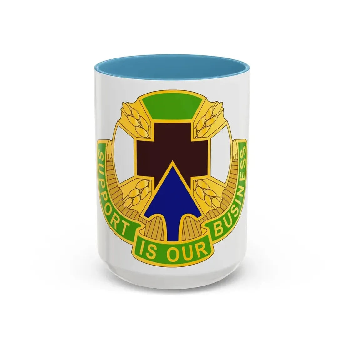 388 Medical Battalion (U.S. Army) Accent Coffee Mug 15oz Light Blue - Go Mug Yourself