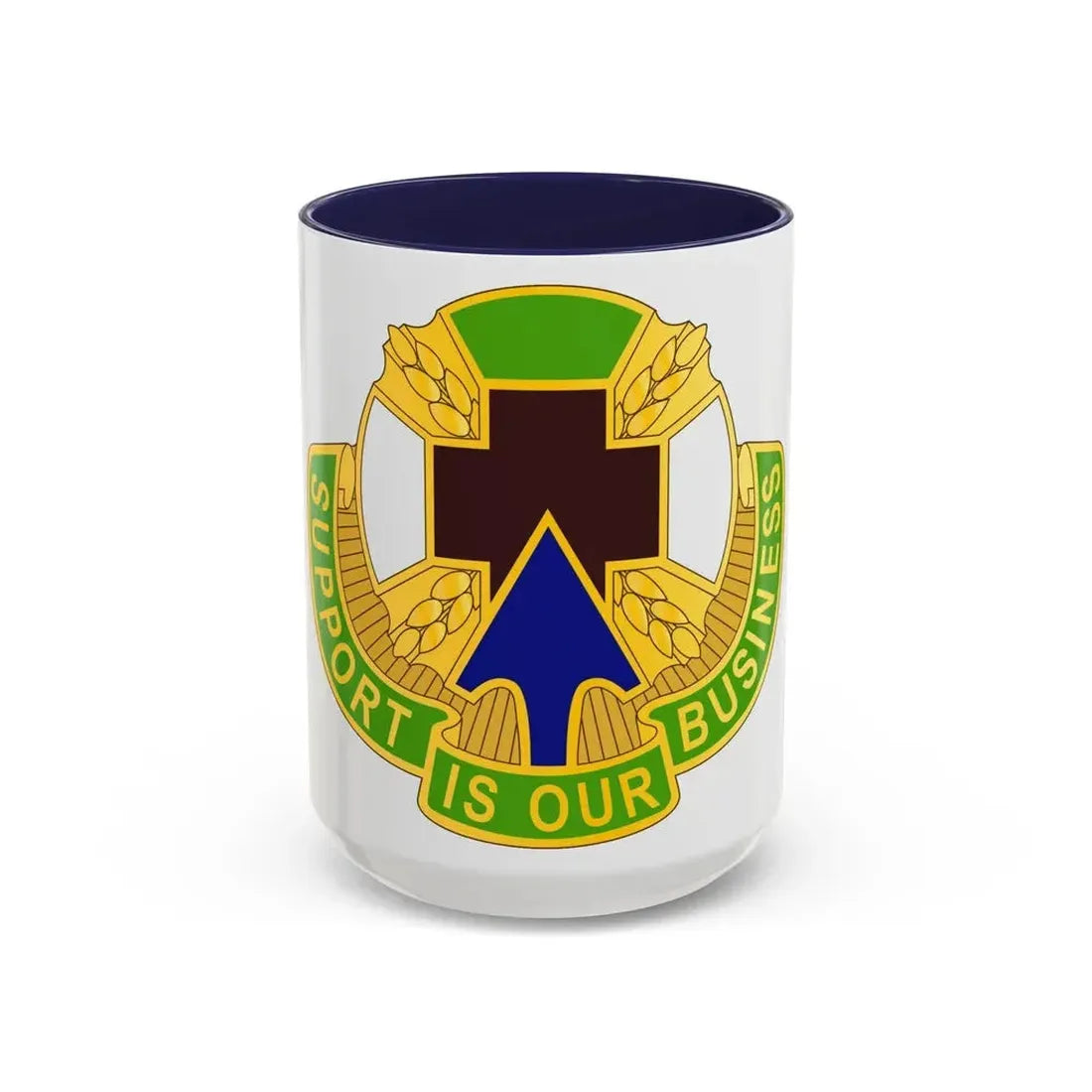 388 Medical Battalion (U.S. Army) Accent Coffee Mug 15oz Navy - Go Mug Yourself
