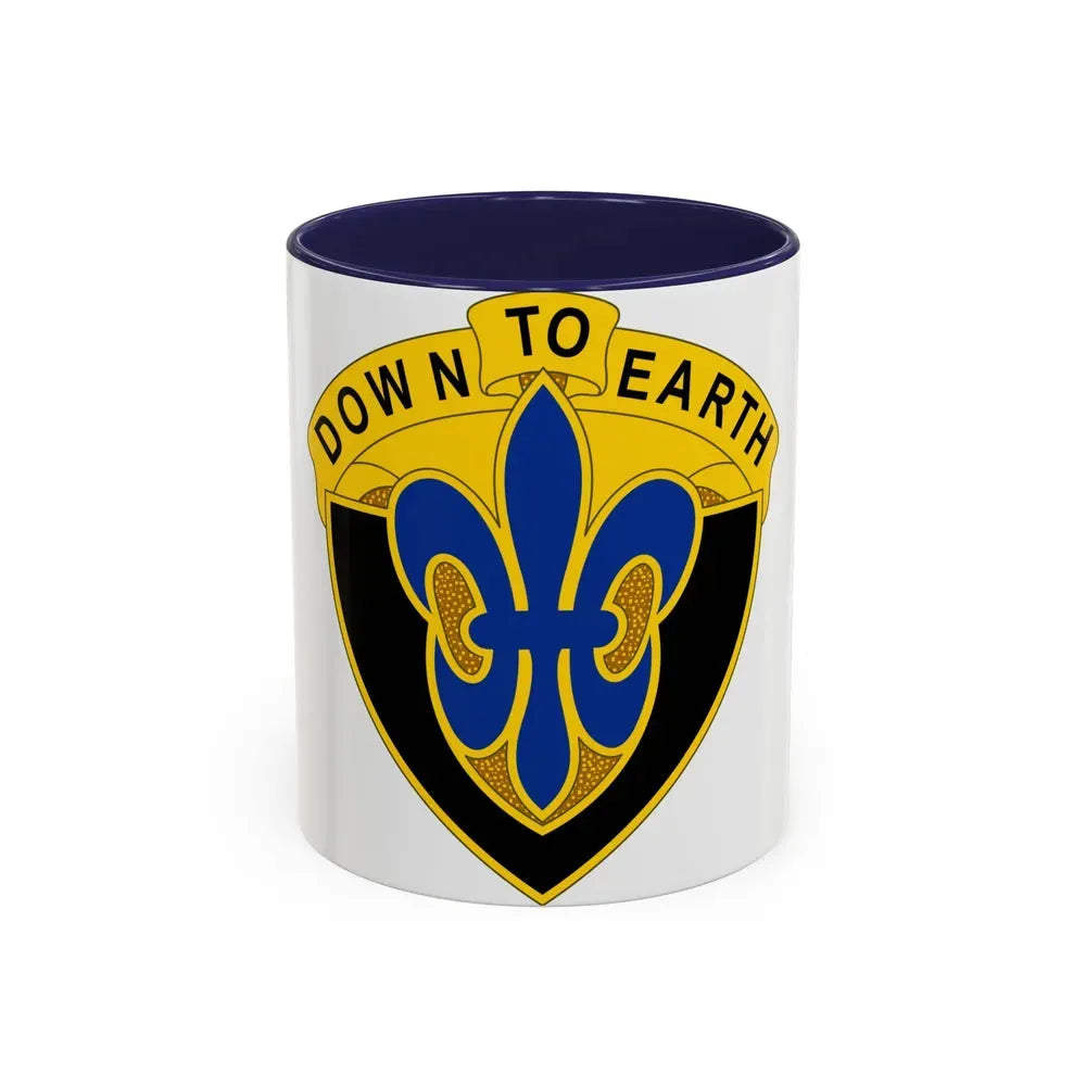 389 Engineer Battalion (U.S. Army) Accent Coffee Mug 11oz Navy - Go Mug Yourself