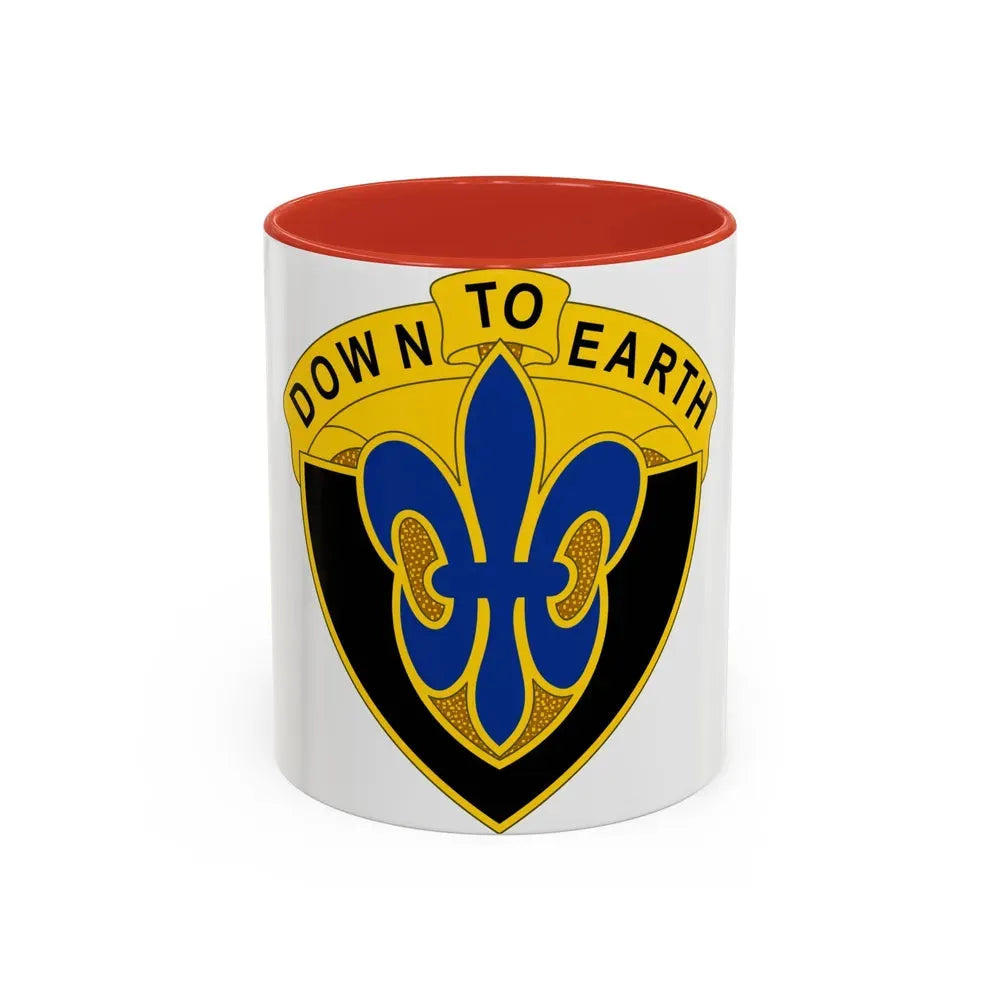 389 Engineer Battalion (U.S. Army) Accent Coffee Mug 11oz Red - Go Mug Yourself
