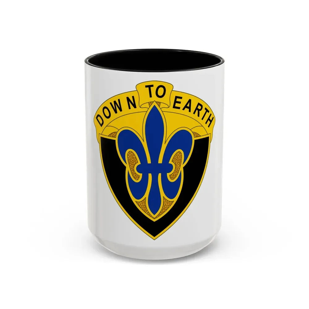 389 Engineer Battalion (U.S. Army) Accent Coffee Mug 15oz Black - Go Mug Yourself