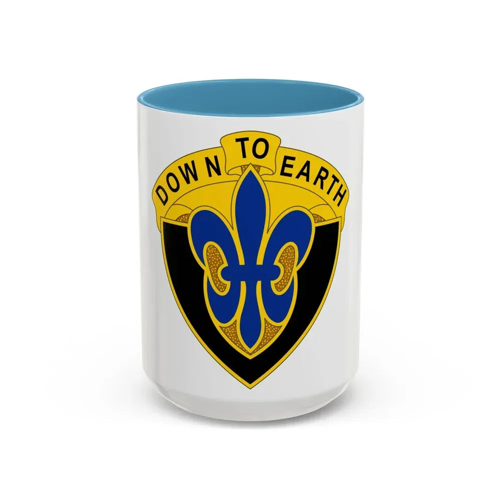 389 Engineer Battalion (U.S. Army) Accent Coffee Mug 15oz Light Blue - Go Mug Yourself