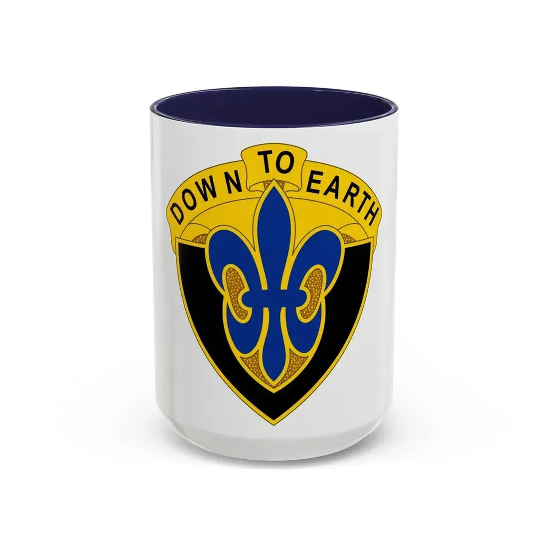 389 Engineer Battalion (U.S. Army) Accent Coffee Mug 15oz Navy - Go Mug Yourself