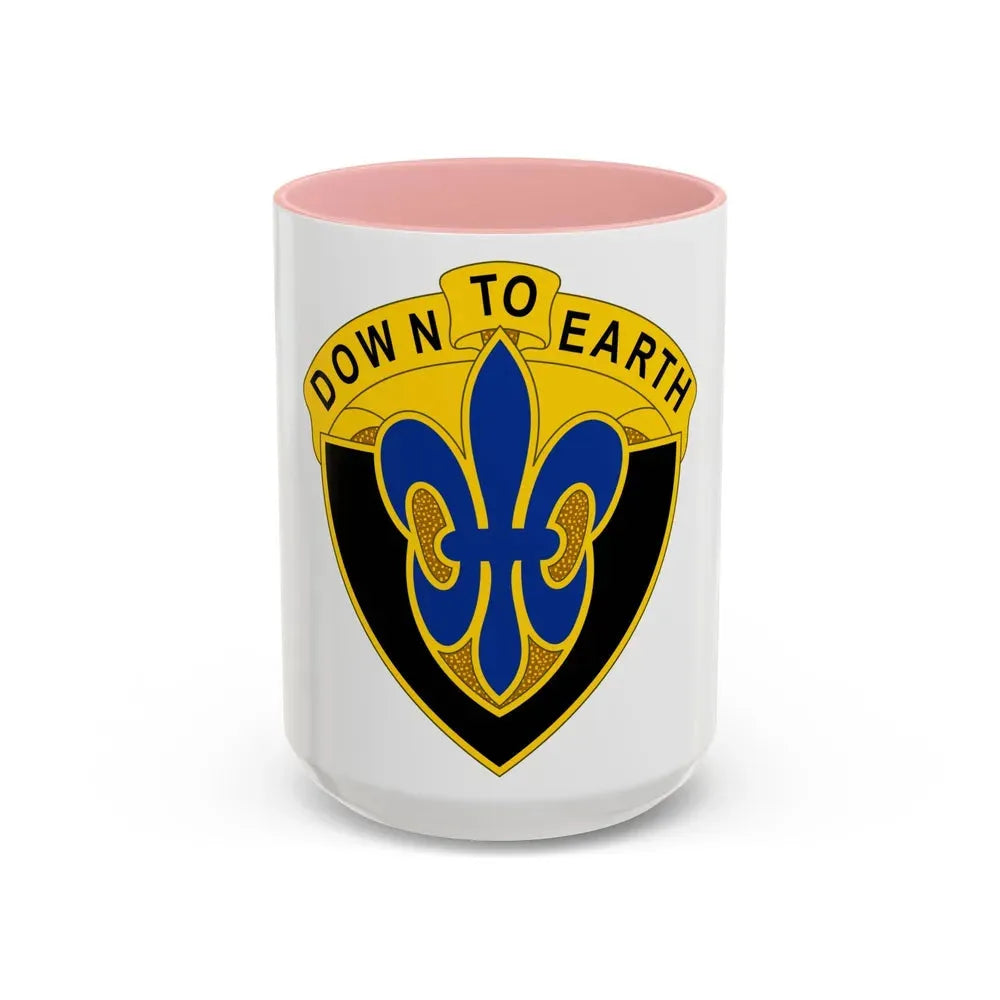 389 Engineer Battalion (U.S. Army) Accent Coffee Mug 15oz Pink - Go Mug Yourself