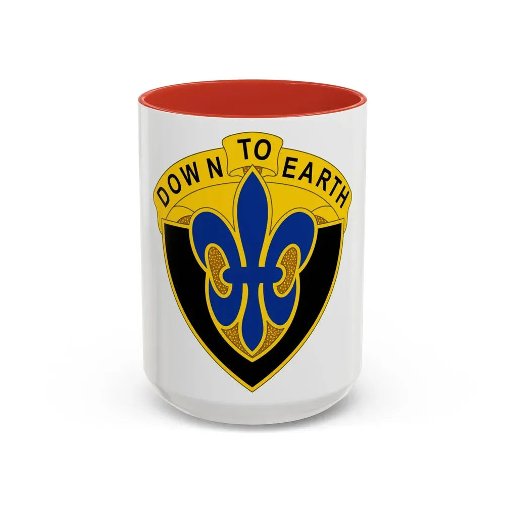 389 Engineer Battalion (U.S. Army) Accent Coffee Mug 15oz Red - Go Mug Yourself