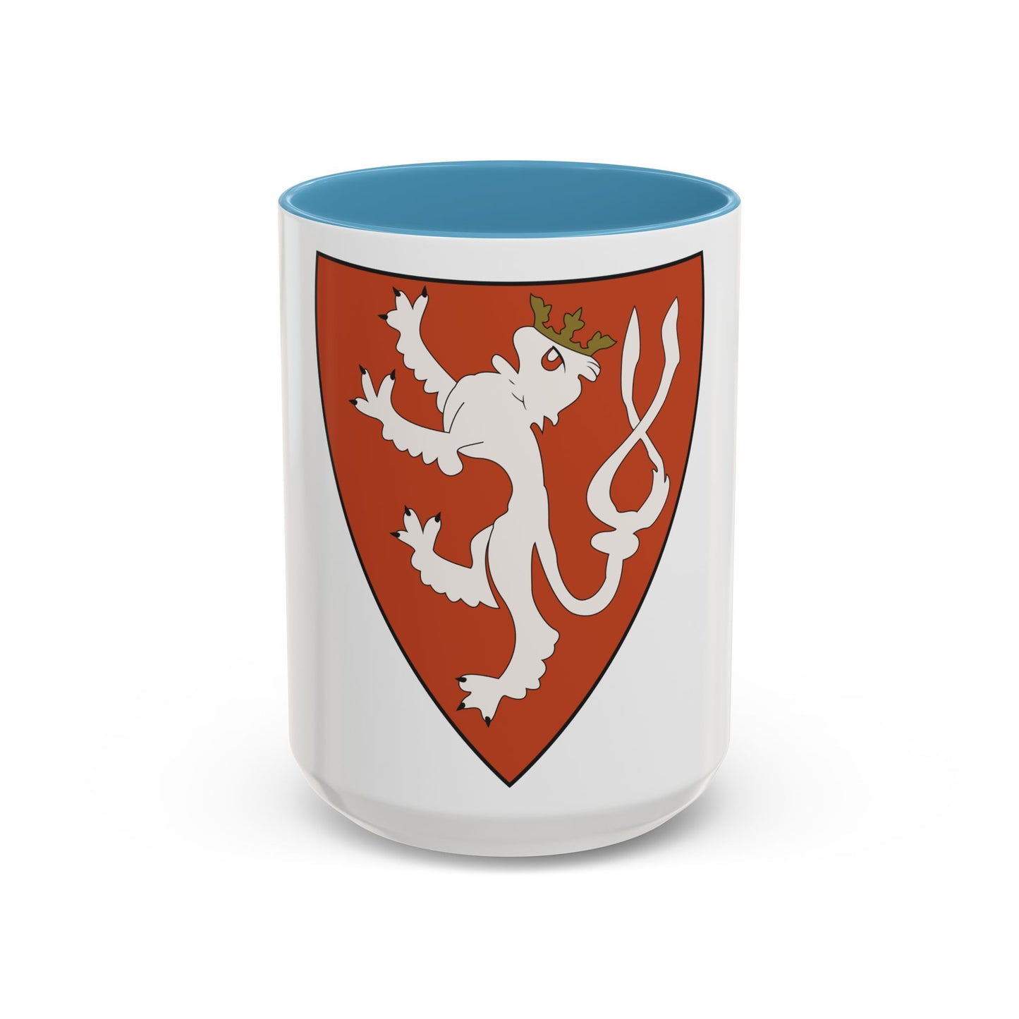 Lesser coat of arms of the Kingdom of Bohemia (Wenceslaus II of Bohemia) - Accent Coffee Mug