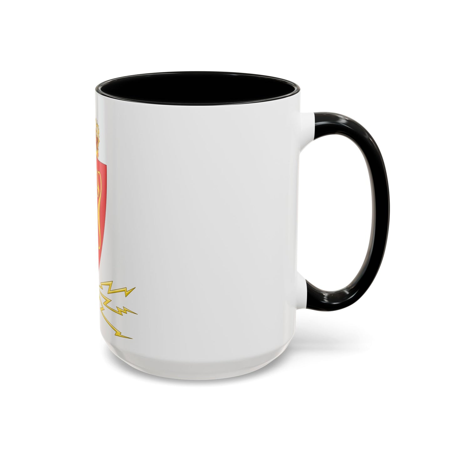 Coat of arms of the Norwegian Telegraph Administration - Accent Coffee Mug