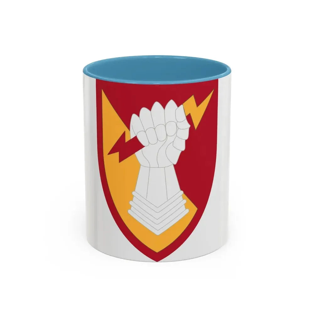 38th Air Defense Artillery Brigade (U.S. Army) Accent Coffee Mug 11oz Light Blue - Go Mug Yourself
