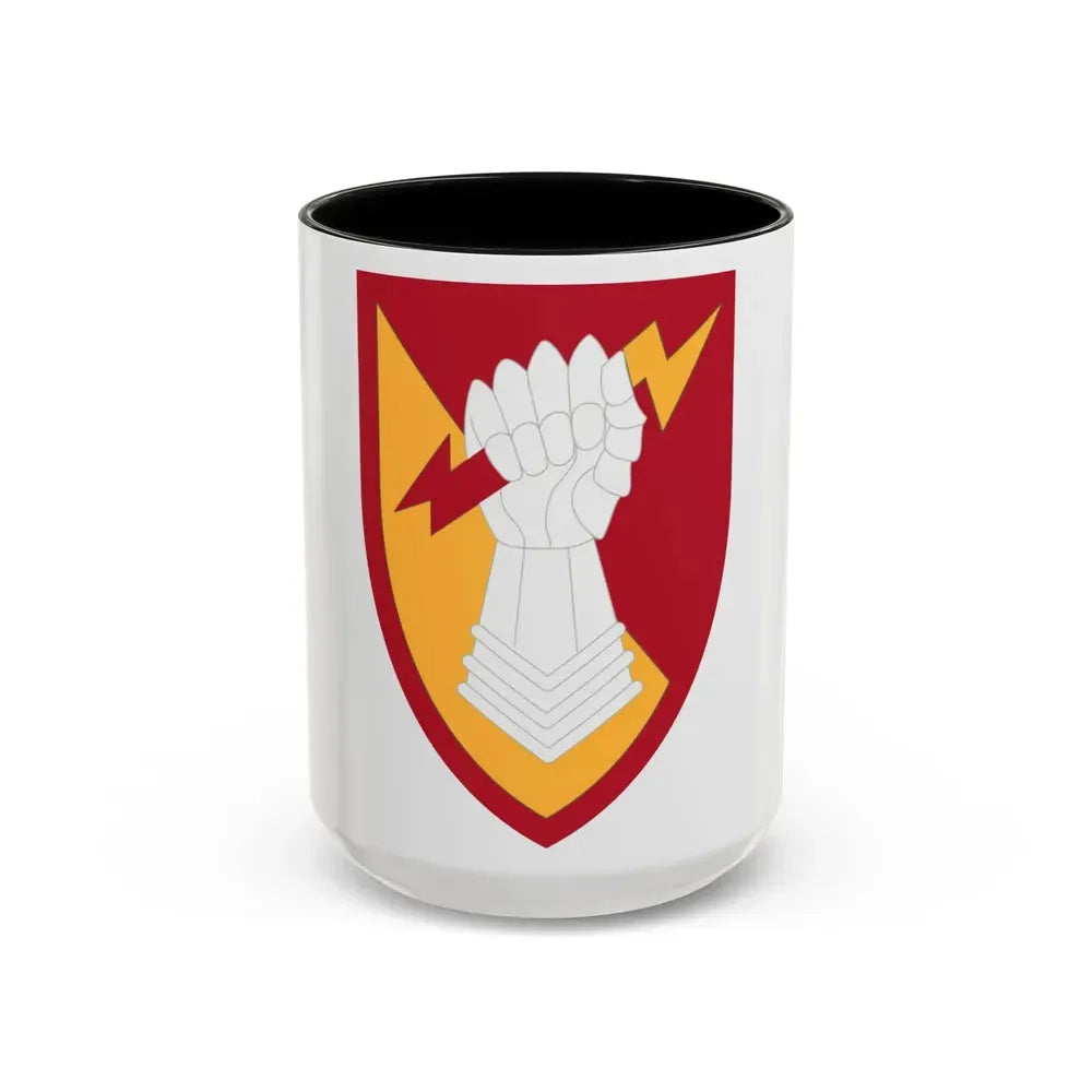 38th Air Defense Artillery Brigade (U.S. Army) Accent Coffee Mug 15oz Black - Go Mug Yourself