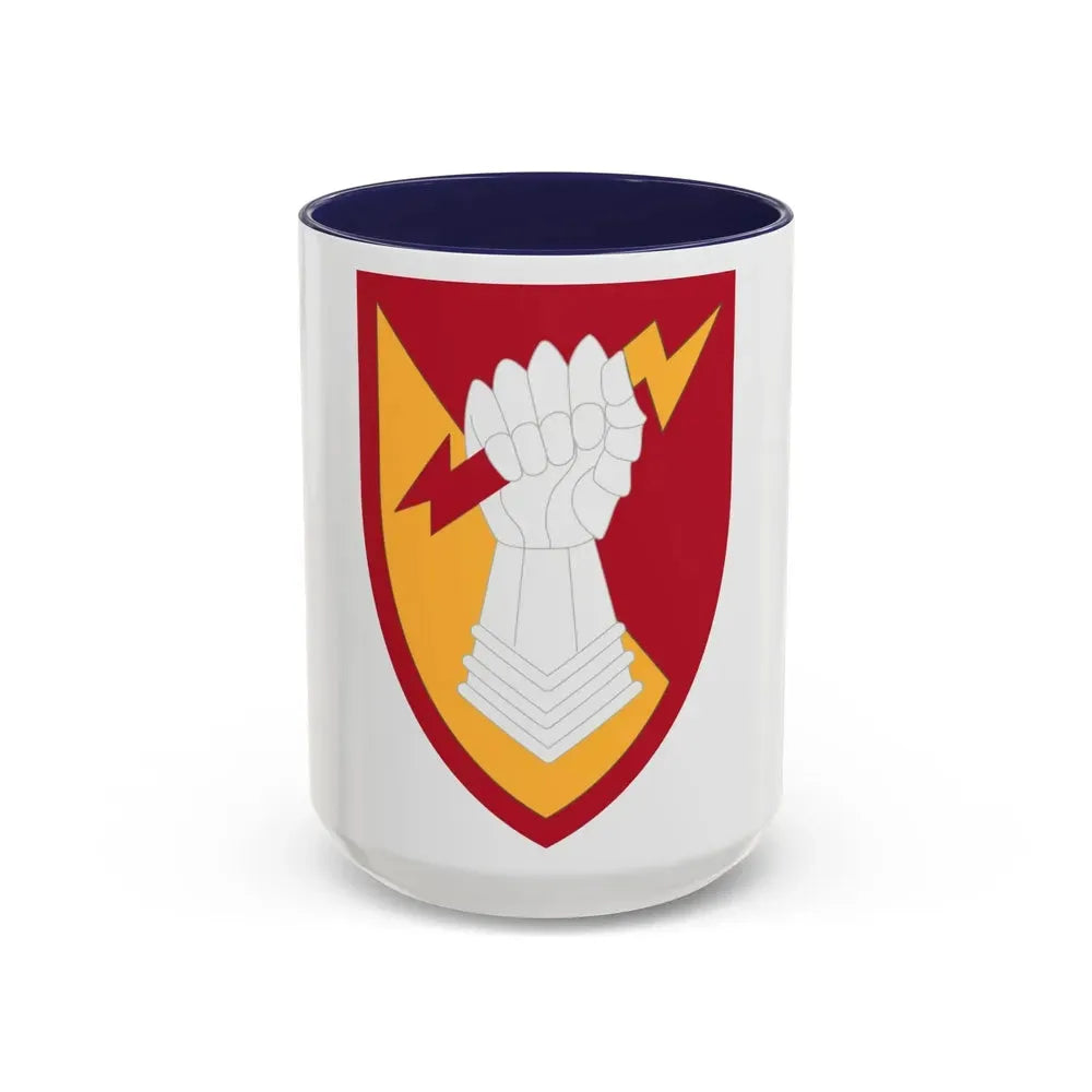 38th Air Defense Artillery Brigade (U.S. Army) Accent Coffee Mug 15oz Navy - Go Mug Yourself