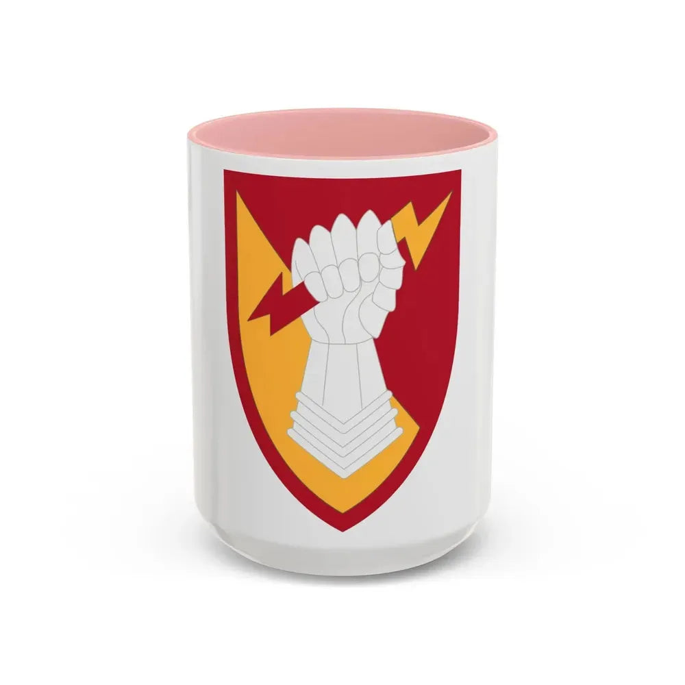 38th Air Defense Artillery Brigade (U.S. Army) Accent Coffee Mug 15oz Pink - Go Mug Yourself