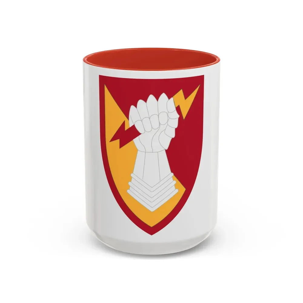 38th Air Defense Artillery Brigade (U.S. Army) Accent Coffee Mug 15oz Red - Go Mug Yourself
