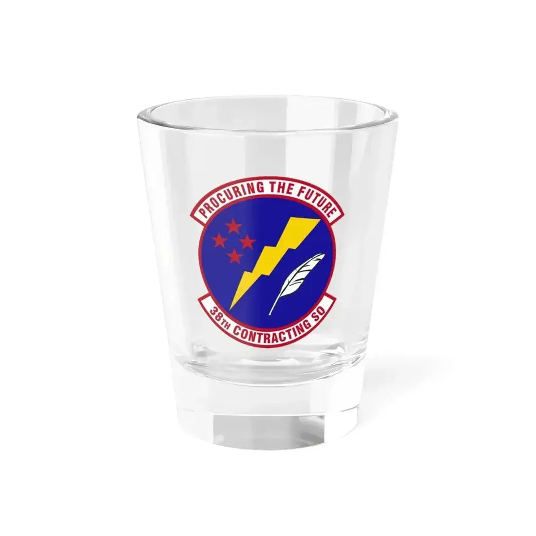 38th Contracting Squadron (U.S. Air Force) Shot Glass 1.5oz 1.5oz - Go Mug Yourself
