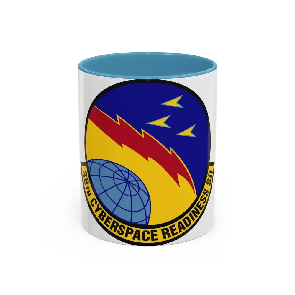 38th Cyberspace Readiness Squadron (U.S. Air Force) Accent Coffee Mug 11oz Light Blue - Go Mug Yourself