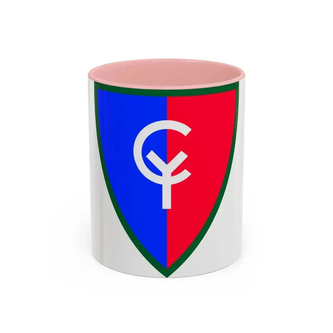 38th Infantry Division SSI (U.S. Army) Accent Coffee Mug 11oz Pink - Go Mug Yourself