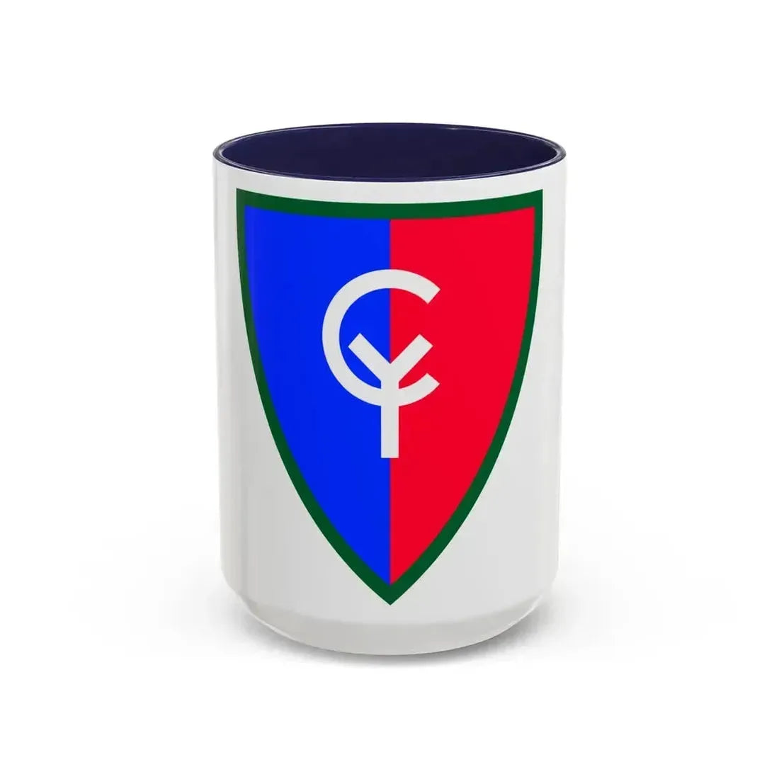 38th Infantry Division SSI (U.S. Army) Accent Coffee Mug 15oz Navy - Go Mug Yourself