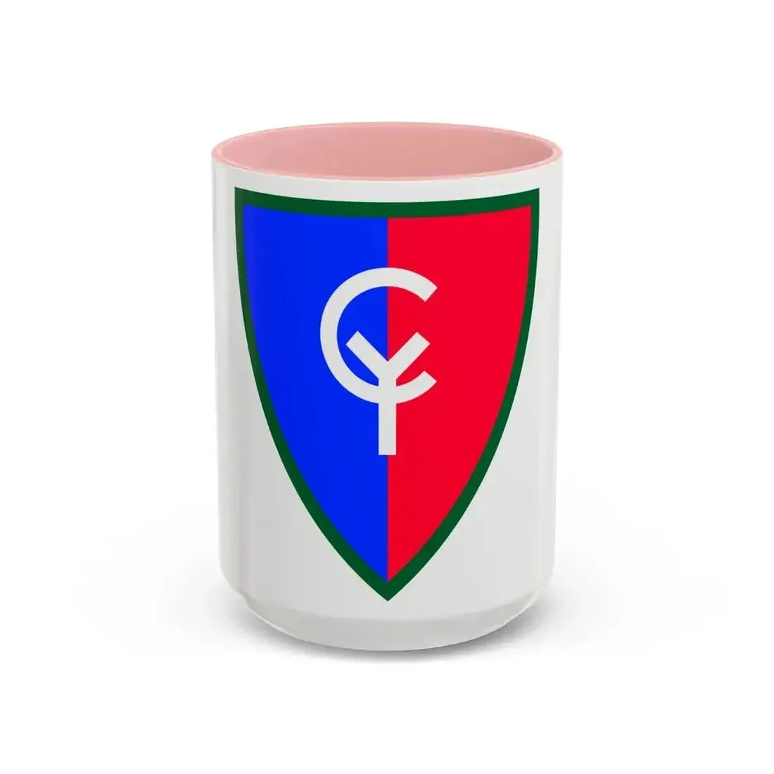 38th Infantry Division SSI (U.S. Army) Accent Coffee Mug 15oz Pink - Go Mug Yourself