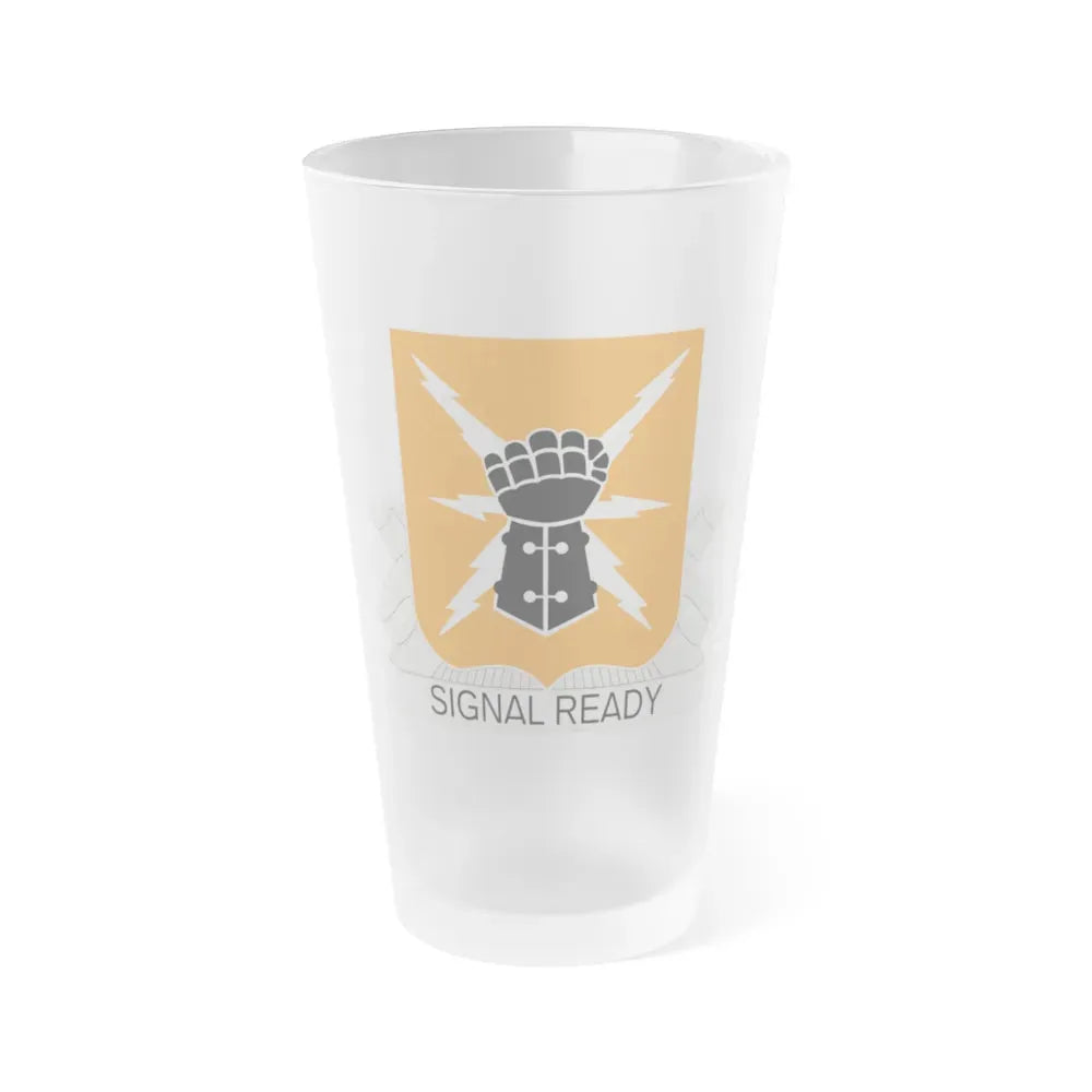38th Signal Battalion (U.S. Army) Frosted Pint Glass 16oz Default Title - Go Mug Yourself