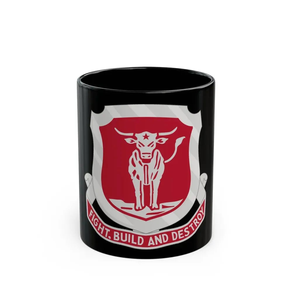 39 Engineer Battalion (U.S. Army) Black Coffee Mug 11oz - Go Mug Yourself