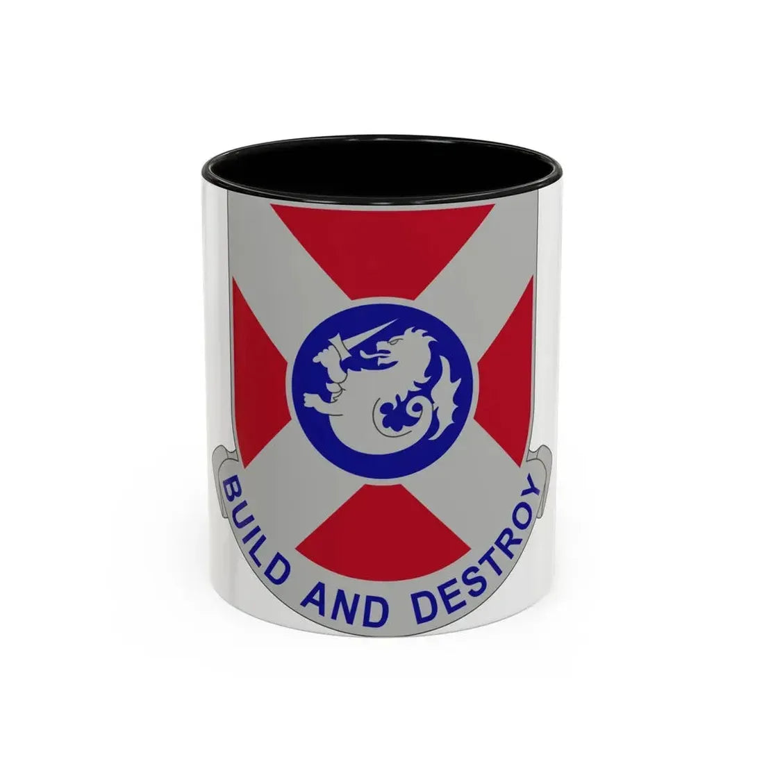 391 Engineer Battalion (U.S. Army) Accent Coffee Mug 11oz Black - Go Mug Yourself