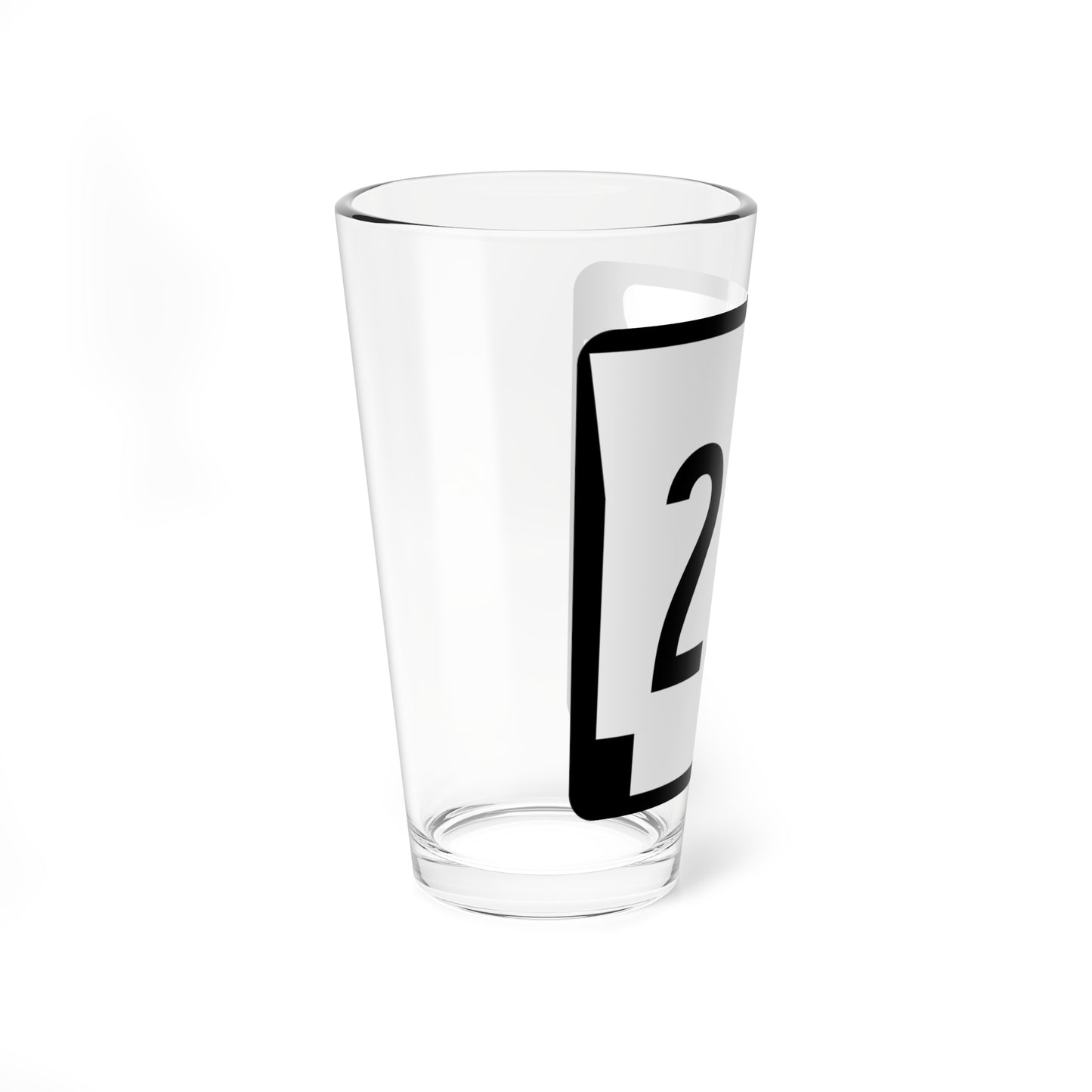 Arkansas 25Y (Arkansas) (Road Sign) Pint Glss 16oz
