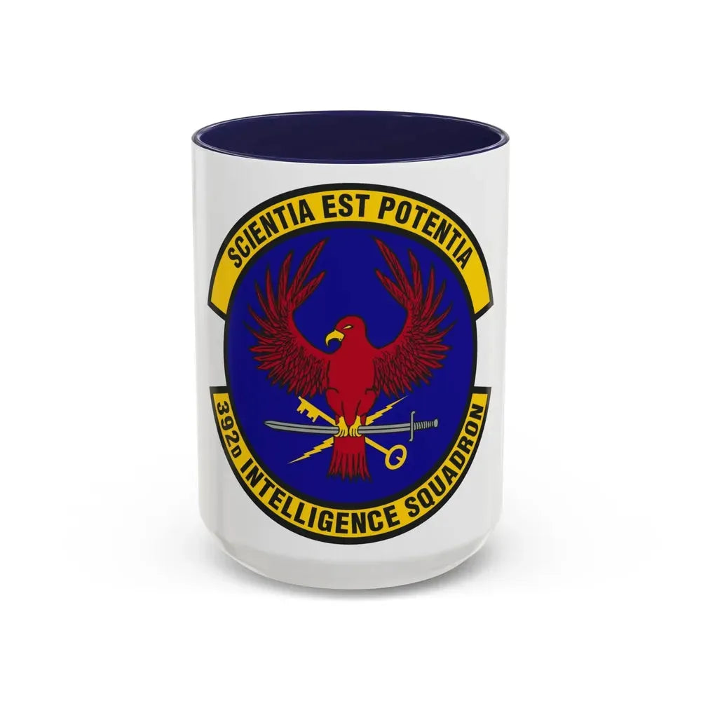 392 Intelligence Squadron ACC (U.S. Air Force) Accent Coffee Mug 15oz Navy - Go Mug Yourself
