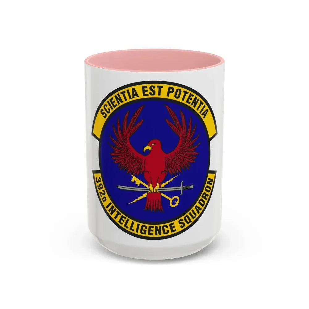 392 Intelligence Squadron ACC (U.S. Air Force) Accent Coffee Mug 15oz Pink - Go Mug Yourself