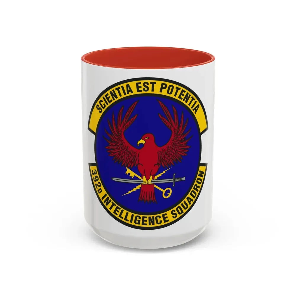392 Intelligence Squadron ACC (U.S. Air Force) Accent Coffee Mug 15oz Red - Go Mug Yourself
