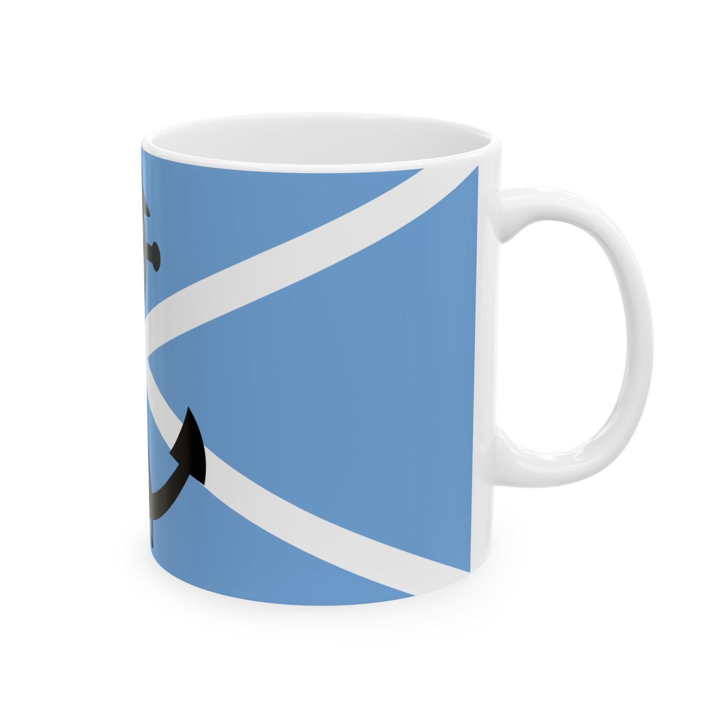 House flag of the Argentine Shipping Lines Company ELMA (Argentina) White Coffee Mug