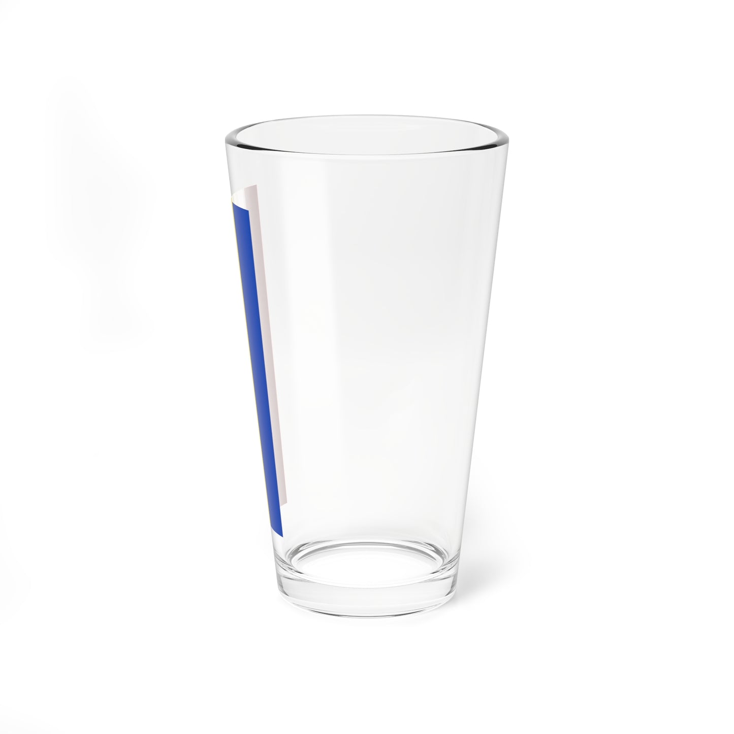 Flag red yellow blue 2x5 (Germany) Pint Glass 16oz