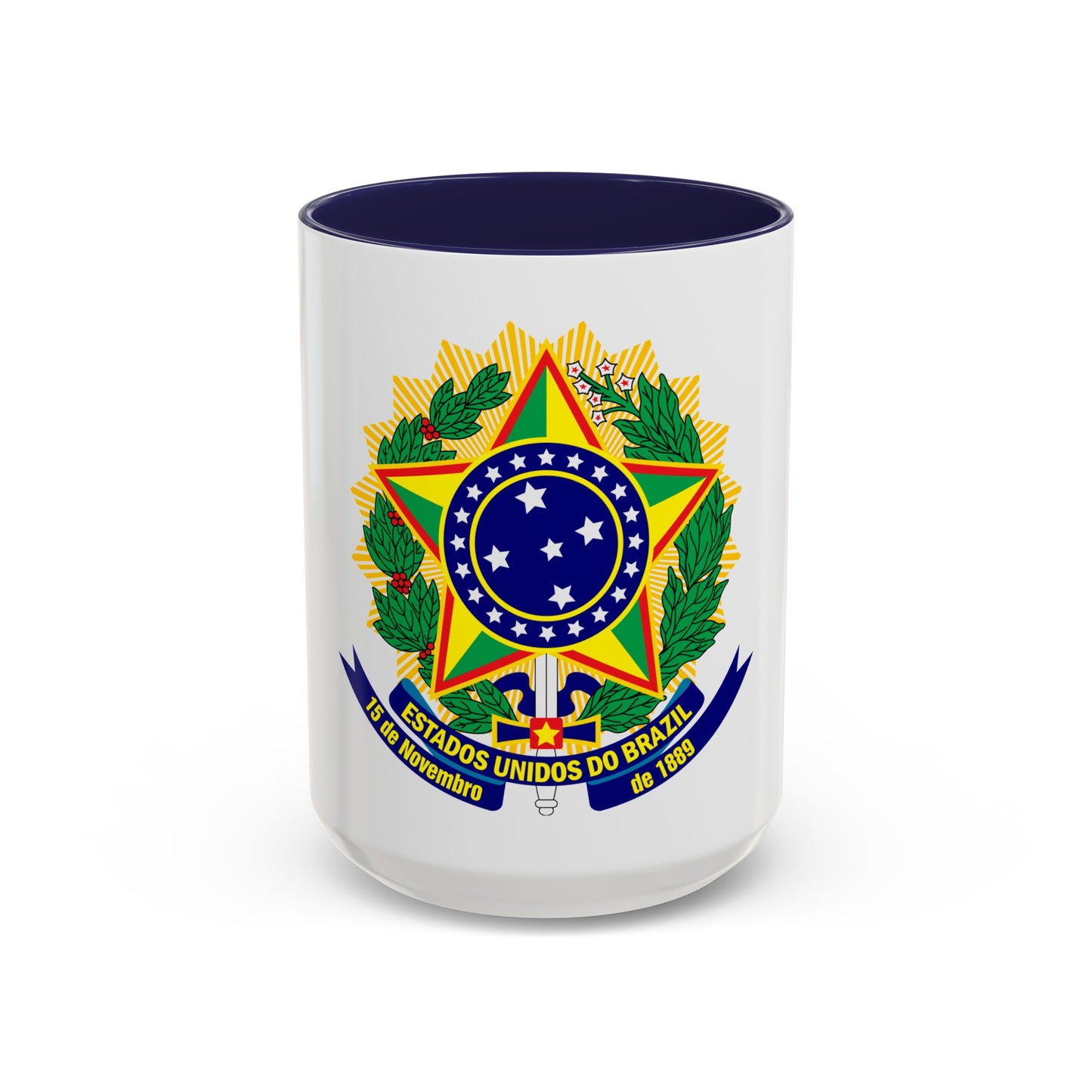 Coat of arms of the United States of Brazil - Accent Coffee Mug
